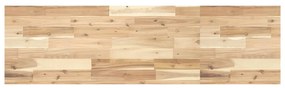 Ράφι Κρεμαστό 140x40x4 εκ. Ακατέργαστο Μασίφ Ξύλο Ακακίας - Καφέ