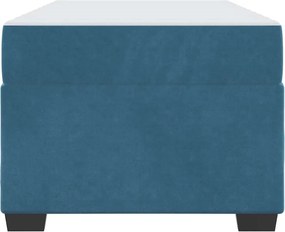 vidaXL Σκελετός Κρεβατιού με στρώμα Μπλε 80 x 200 cm ύφασμα