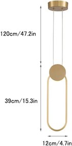 SE LED 21 RIA GOLD PENDANT 19W 3CCT 3 YEARS WARRANTY