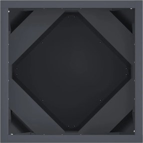 vidaXL Γλάστρα 2 pcs Ανθρακί 30 x 30 x 30 cm Ατσάλι