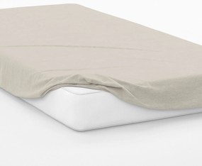 Σεντόνι Υπέρδιπλο Με Λάστιχο (160x200+30) Dimcol Exotic Line Μπεζ