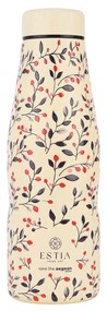 ESTIA ΘΕΡΜΟΣ TRAVEL FLASK SAVE THE AEGEAN 500ml BLOOM  BEIGE