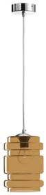 Κρεμαστό Φωτιστικό Οροφής Φ19cm E27 60W Γυαλί Luma Lighting-114-01023-04-amber-Κεχριμπάρι 114-01023-04-amber