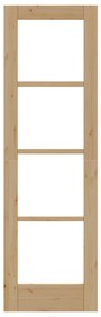 vidaXL Εσωτερική Πόρτα με Γυαλί "ORKDAL" 61x198,5x4 cm Στερεό Ξύλο Πεύκου