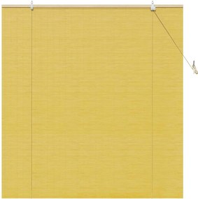vidaXL Ρόλερ Κίτρινο 140 x 160 cm Μπαμπού