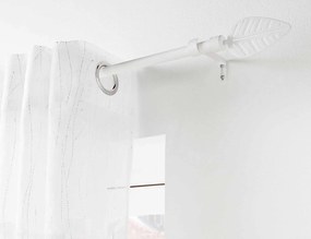 Μονό Κουρτινόξυλο Stylea Douceur d'intérieur με διάμετρο 19mm και επέκταση 120 - 210cm - White