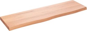 vidaXL Πάγκος Μπάνιου Αν. Καφέ 100x30x(2-4) εκ. Επεξεργ. Μασίφ Ξύλο