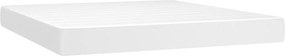 vidaXL Κρεβάτι Boxspring με Στρώμα Λευκό 160x200εκ.από Συνθετικό Δέρμα