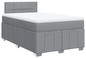 ΚΡΕΒΑΤΙ BOXSPRING ΜΕ ΣΤΡΩΜΑ ΑΝΟΙΧΤΟ ΓΚΡΙ 120X200 ΕΚ. ΥΦΑΣΜΑΤΙΝΟ 3287035