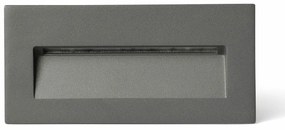Φωτιστικό Τοίχου Χωνευτό Mani 70289 5W 2200-2700-3200-4000K IP65 15,1x5,8x7,6cm Dark Grey Faro Barcelona