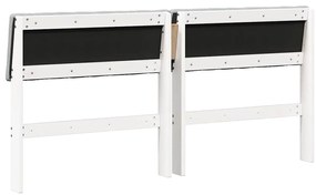 vidaXL Ταπετσαρισμένο κεφαλάρι Ανοιχτό γκρι 160 cm