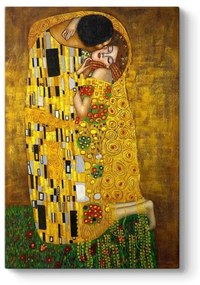 Πίνακας σε καμβά "The Kiss" Megapap ψηφιακής εκτύπωσης 80x125x3εκ.-GP033-0169