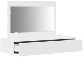vidaXL Κρεμαστό Τραπέζι Μακιγιάζ Λευκό 100x40x70 εκ