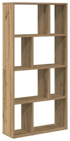 vidaXL Βιβλιοθήκη Αρτισιανή Δρυς 60x20x120 εκ. από Επεξεργασμένο Ξύλο