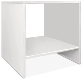 Κομοδίνο Pavia Megapap από μελαμίνη χρώμα λευκό 39x39x39εκ. - 0121784