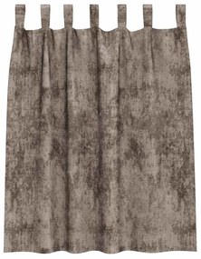 vidaXL Κουρτίνα με κουρτίνες 2 pcs Καπουτσίνο 140 x 140 cm Βελούδο
