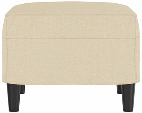 vidaXL Υποπόδιο Κρεμ 60x50x41 εκ. Υφασμάτινο