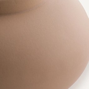 Στρογγυλό βάζο από ματ κεραμικό, LECCIA