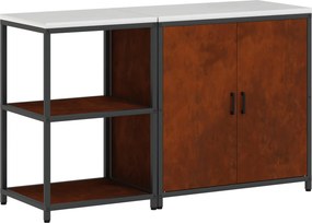 vidaXL Σετ Αποθήκευσης Κουζίνας HATTEM 2 pcs Σκ rusty Ατσάλι