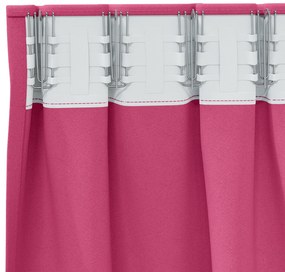 vidaXL Κουρτίνες 2 pcs Φωτεινό Ροζ 225 x 140 εκ. Πολυεστέρας