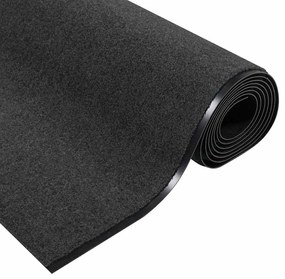 vidaXL Χαλάκι Εξώπορτας Ανθρακί και Μαύρο 120 x 350 εκ