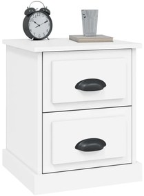 vidaXL Κομοδίνο Λευκό 39 x 39 x 47,5 εκ. από Επεξεργασμένο Ξύλο