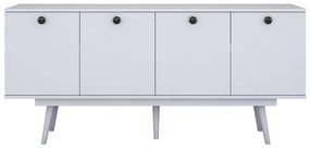 ΜΠΟΥΦΕΣ SALONDE PAKOWORLD ΛΕΥΚΟ ΜΕΛΑΜΙΝΗΣ-ΛΕΥΚΟ PP ΠΟΔΙ 180X40X82.6ΕΚ