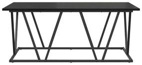 vidaXL Τραπέζι Καφέ Μαύρο Δρυς 100x50x40 εκ. Φτιαγμένο από ξύλο και μέταλλο
