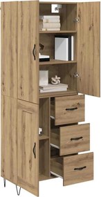 vidaXL Highboard 2 pcs Artisan Oak 69,5 x 34 x 180 εκ.