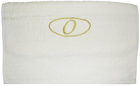 Πετσέτα μονόγραμμα Προσώπου 50x100 Ο Εκρού Viopros