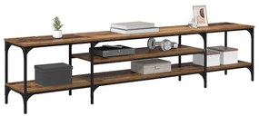 vidaXL Ντουλάπι TV Παλιό Ξύλο 201 x 35 x 45 εκ.