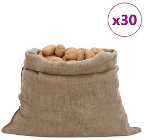 vidaXL Σακιά Γιούτας 30 Τεμ. 100 x 110 εκ. από Γιούτα 220 gsm