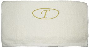 Πετσέτα μονόγραμμα Προσώπου 50x100 Τ Εκρού Viopros