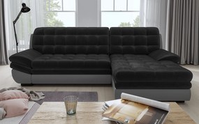 Γωνιακός Καναπές - Κρεβάτι Solario, Γκρι Σκούρο + Γκρι Ανοιχτό, 273x165x95cm - Δεξιά Γωνία - TED5896