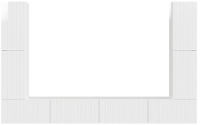 vidaXL 4 pcs Υψηλής γυαλάδας λευκό