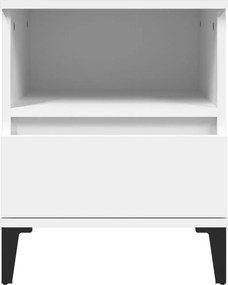 vidaXL Κομοδίνα 2 τεμ. Λευκά 40 x 35 x 50 εκ.