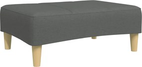 vidaXL Υποπόδιο Σκούρο Γκρι 77x55x31 εκ. Υφασμάτινο