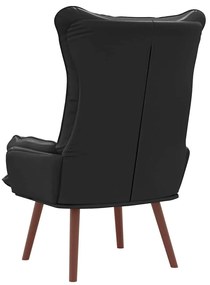 vidaXL Χαλαρωτική Πολυθρόνα Μαύρο 69 x 74 x 93 εκ. Τεχνητό δέρμα