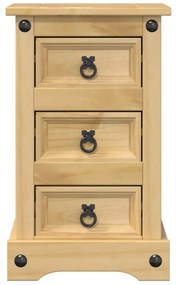 vidaXL Κομοδίνο Corona 35x32,5x58 εκ. από Μασίφ Ξύλο Πεύκου