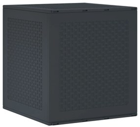 Κουτί αποθήκευσης κήπου Ανθρακί 55 x 53 x 57 εκ. Πολυπροπυλένιο