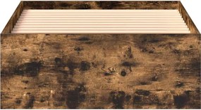 vidaXL Πλαίσιο Κρεβατιού Καπνιστή Δρυς 90x200 εκ.