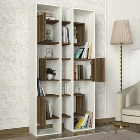 Stewehome Ραφιέρα Δαπέδου / Λευκή Βιβλιοθήκη 95.9x29.6x183.6 cm