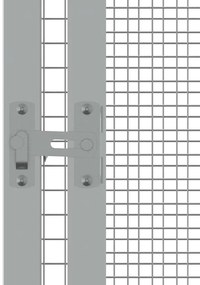 vidaXL Κλουβί Πουλιών Γκρι 302,5x324,5x211,5 εκ Γαλβανισμένο Χάλυβα