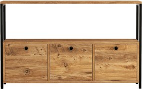 Μπουφές Πεύκο Atlantic / Μαύρο NERO 120x30x75