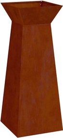 vidaXL Γλάστρα Πυλώνας Σκ rusty 40 x 40 x 100 cm