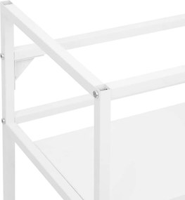 vidaXL Έπιπλο Μπάνιου Λευκό 59 x 38 x 83 εκ. Σιδερένιο
