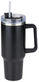 Κούπα Θερμός Με Λαβή & Καλαμάκι 1.2lt Alpina 871125227090 Black