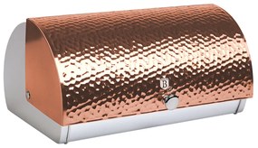 Berlinger Haus BH-6714 Metallic Line Ψωμιέρα με Καπάκι Inox Rose Gold Collection, 38.5x28x18.5cm