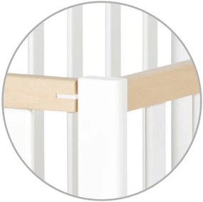 Κρεβάτι βρεφικό Fold Up-Φυσικό - Λευκό