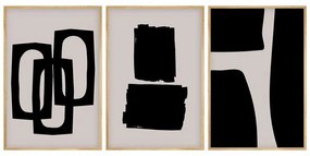 Πίνακας σε Καμβά Blacky Τρίπτυχος με Ψηφιακή Εκτύπωση 50x2x35εκ. 50x2x35 εκ.